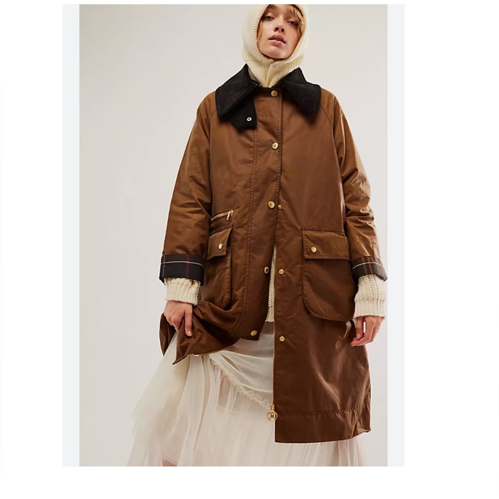 Barbour Tan townfield Waxed Jacket - Picture 11 of 13